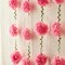 2-Pack 8.2ft Pink Paper Flower & Leaf Garland for Party & Wall Decor